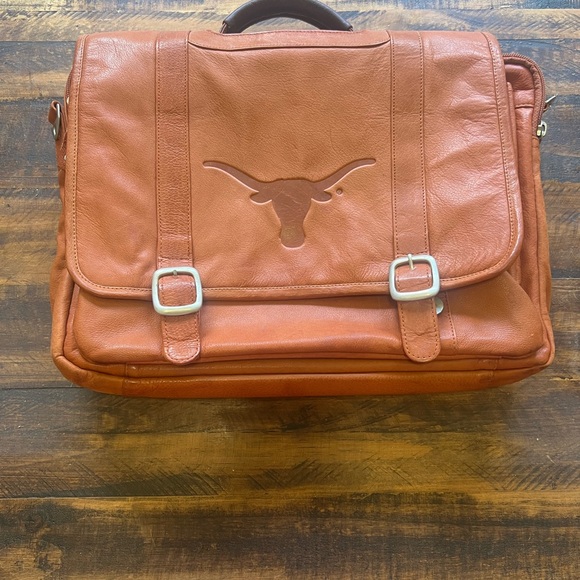 Brown Leather Texas Messenger Bag